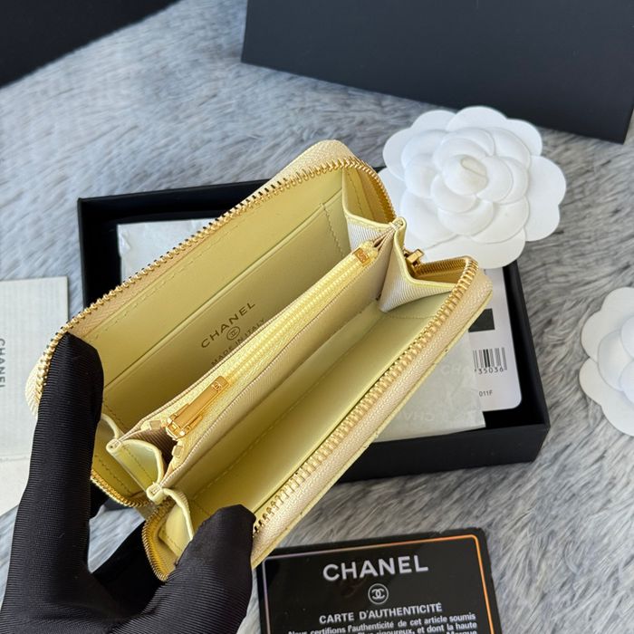 CHANEL 3686 0112 25c ラージジッピー長財布 カヴィア粒革 サイズ:12x8x2cm