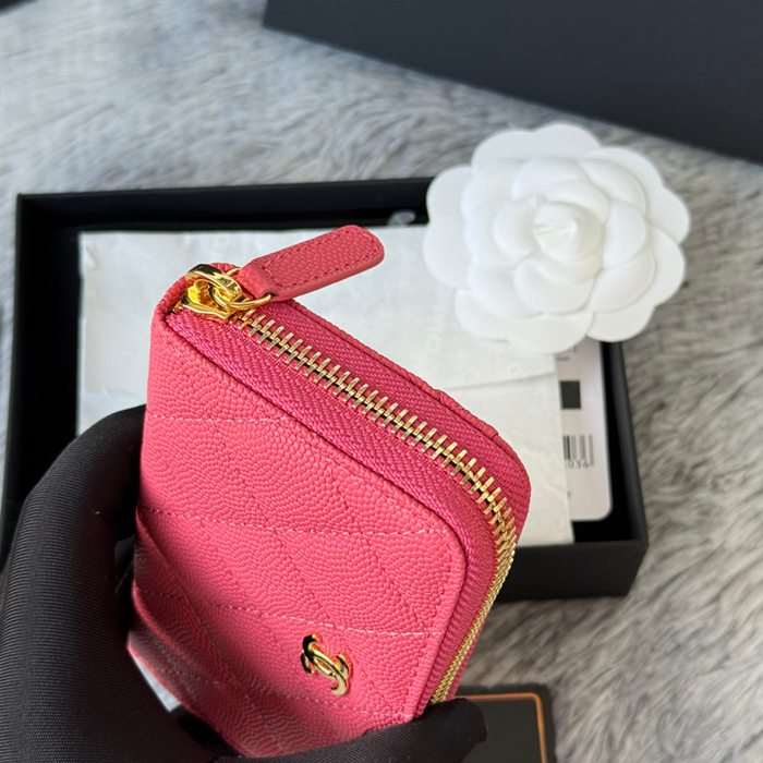 CHANEL 3686 0112 25c ラージジッピー長財布 カヴィア粒革 サイズ:12x8x2cm