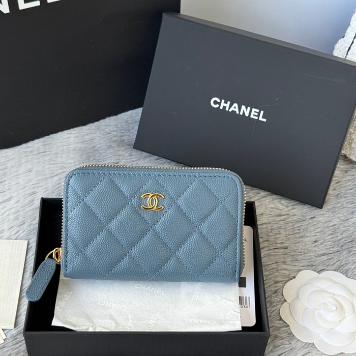 CHANEL 3686 0112 25c ラージジッピー長財布 カヴィア粒革 サイズ:12x8x2cm