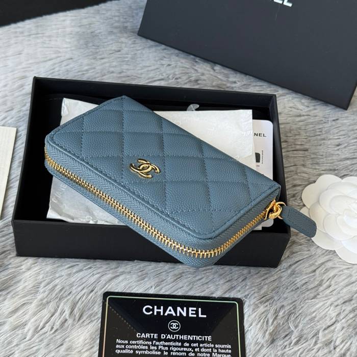 CHANEL 3686 0112 25c ラージジッピー長財布 カヴィア粒革 サイズ:12x8x2cm