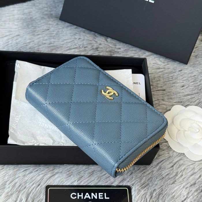 CHANEL 3686 0112 25c ラージジッピー長財布 カヴィア粒革 サイズ:12x8x2cm