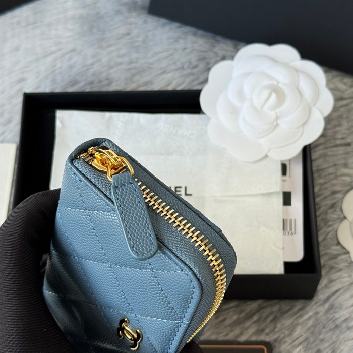 CHANEL 3686 0112 25c ラージジッピー長財布 カヴィア粒革 サイズ:12x8x2cm