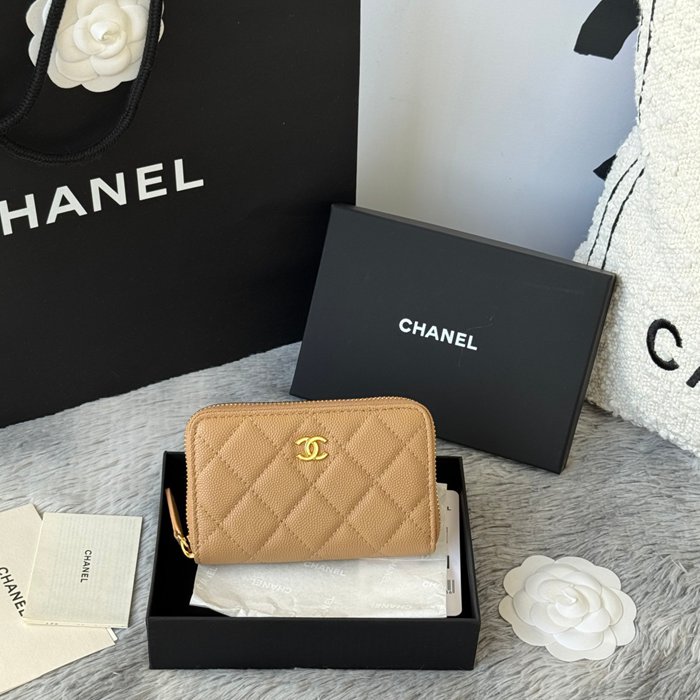CHANEL 3686 0112 25c ラージジッピー長財布 カヴィア粒革 サイズ:12x8x2cm