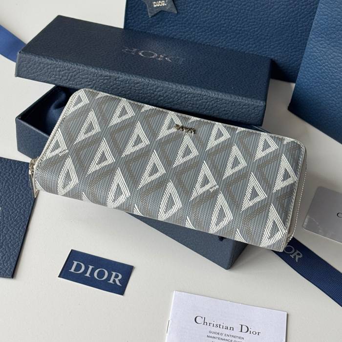 DIOR 2ESBC252YSE 長財布 ジッピー 印花牛皮 サイズ:19.8x11x2.5cm