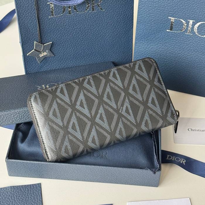 DIOR 2ESBC252YSE 長財布 ジッピー 印花牛皮 サイズ:19.8x11x2.5cm