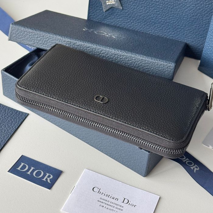 DIOR 2ESBC252YSE 長財布 ジッピー 荔枝紋牛皮 サイズ:19.8x11x2.5cm