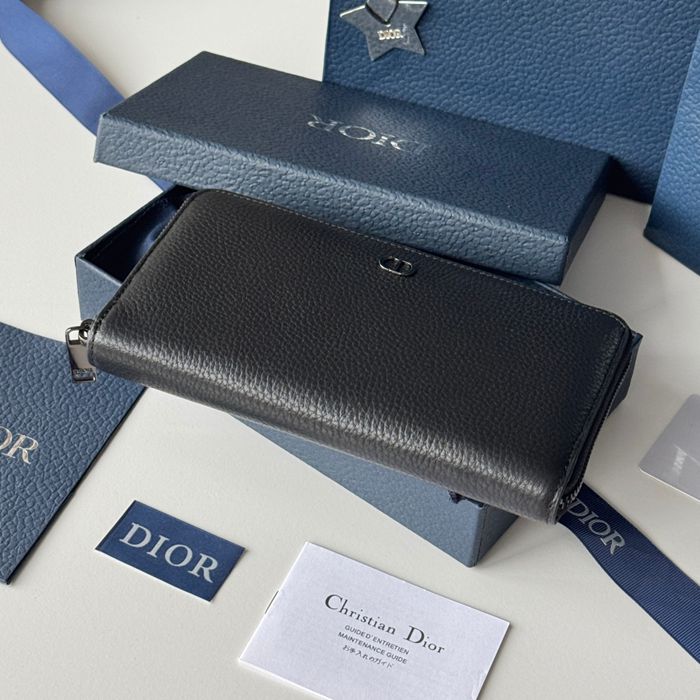 DIOR 2ESBC252YSE 長財布 ジッピー 荔枝紋牛皮 サイズ:19.8x11x2.5cm