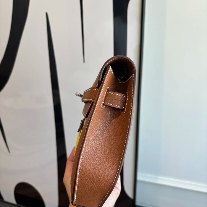 HERMES ケリー デペッシュ 25 クラッチバッグ エバーカラー革 ショルダーストラップ付き サイズ: