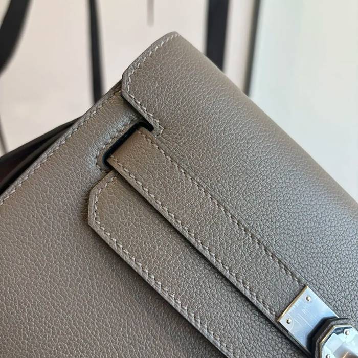 HERMES ケリー デペッシュ 25 クラッチバッグ エバーカラー革 ショルダーストラップ付き サイズ: