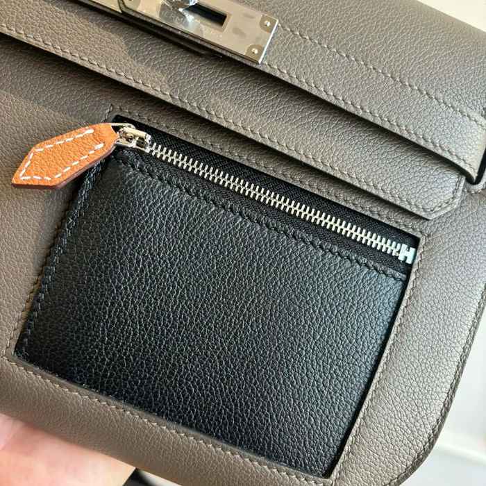 HERMES ケリー デペッシュ 25 クラッチバッグ エバーカラー革 ショルダーストラップ付き サイズ: