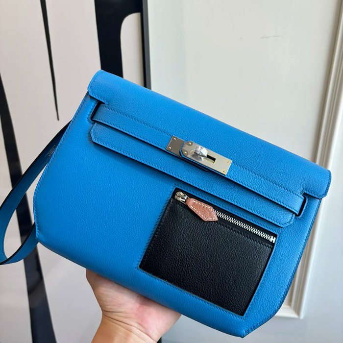 HERMES ケリー デペッシュ 25 クラッチバッグ エバーカラー革 ショルダーストラップ付き サイズ: