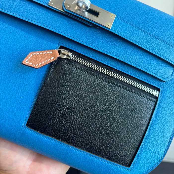 HERMES ケリー デペッシュ 25 クラッチバッグ エバーカラー革 ショルダーストラップ付き サイズ: