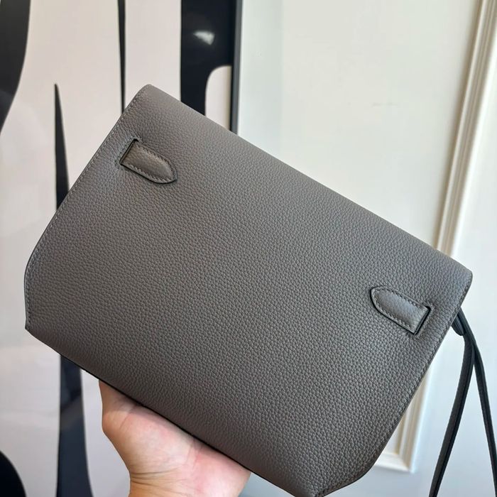 HERMES ケリー デペッシュ 25 クラッチバッグ トゴ革 ショルダーストラップ付き サイズ:
