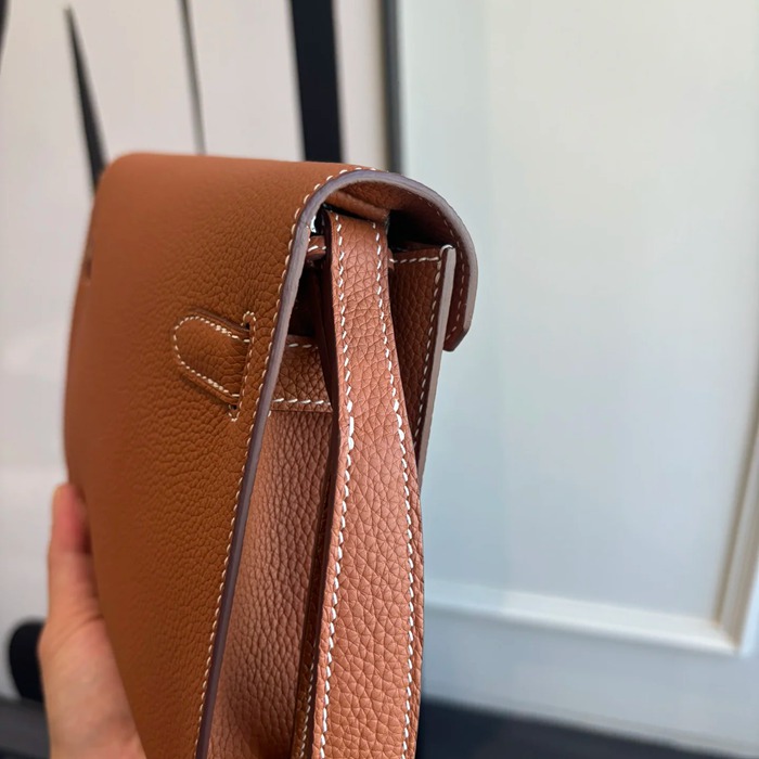 HERMES ケリー デペッシュ 25 クラッチバッグ トゴ革 ショルダーストラップ付き サイズ: