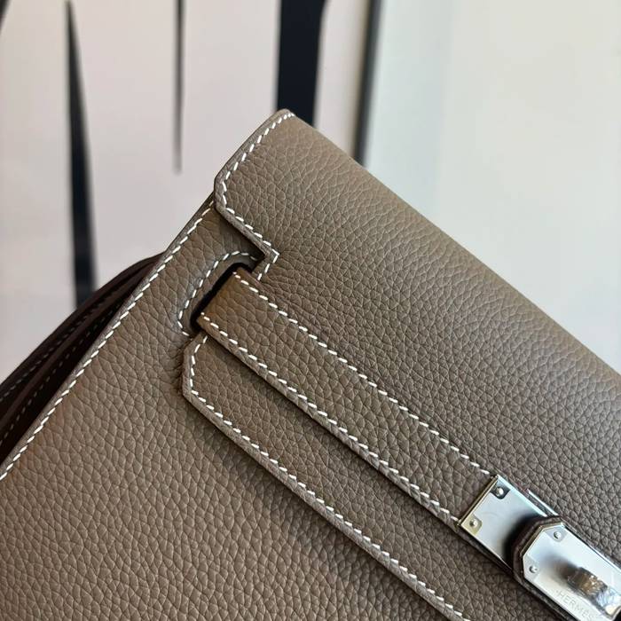 HERMES ケリー デペッシュ 25 クラッチバッグ トゴ革 ショルダーストラップ付き サイズ: