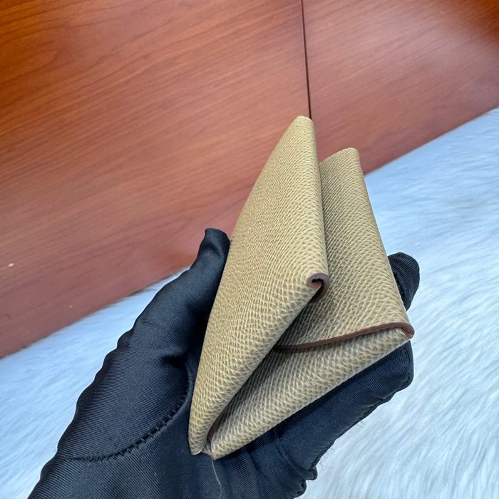 HERMES カルヴィ デュオ 二層カードケース エプソム 象グレー シルバー金具 サイズ: