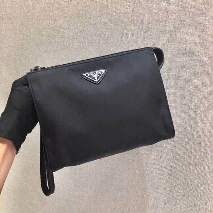PRADA 2NE789 クラッチバッグ ナイロン三角ロゴ サイズ:24x17x6.5cm