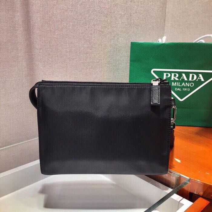 PRADA 2NE789 クラッチバッグ ナイロン三角ロゴ サイズ:24x17x6.5cm
