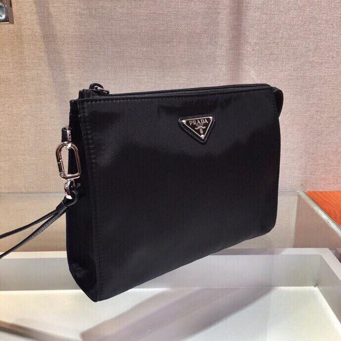 PRADA 2NE789 クラッチバッグ ナイロン三角ロゴ サイズ:24x17x6.5cm