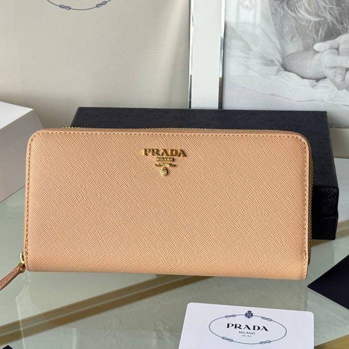 PRADA 1ML506 クラシックジッピー長財布 サフィアーノ十字紋 サイズ:19x12cm