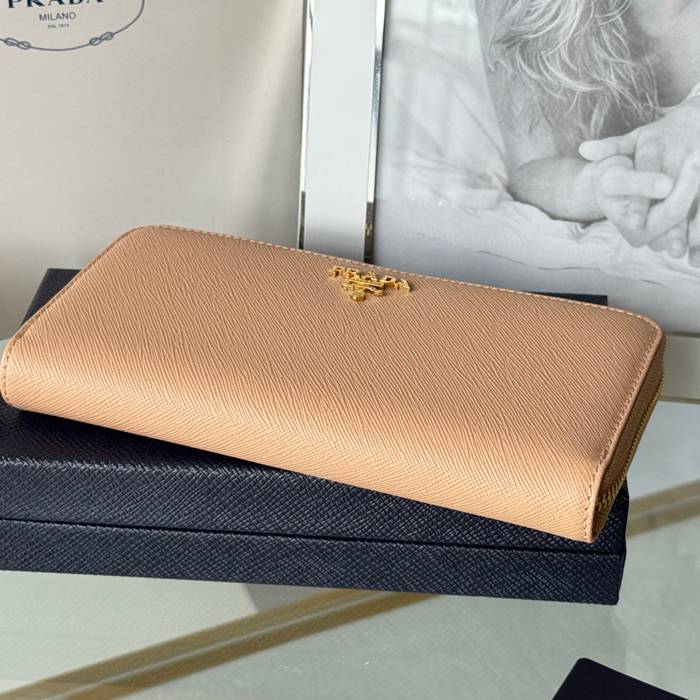 PRADA 1ML506 クラシックジッピー長財布 サフィアーノ十字紋 サイズ:19x12cm