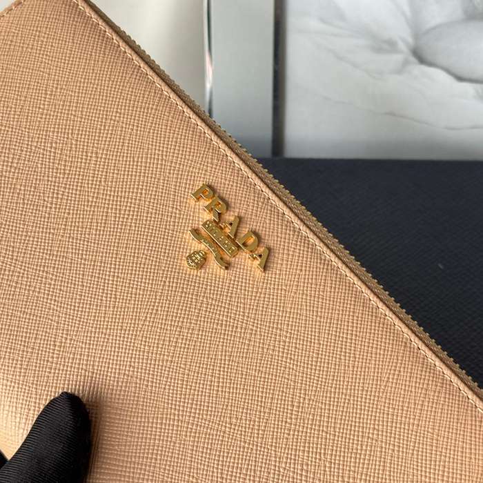 PRADA 1ML506 クラシックジッピー長財布 サフィアーノ十字紋 サイズ:19x12cm