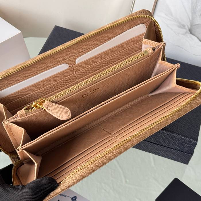 PRADA 1ML506 クラシックジッピー長財布 サフィアーノ十字紋 サイズ:19x12cm