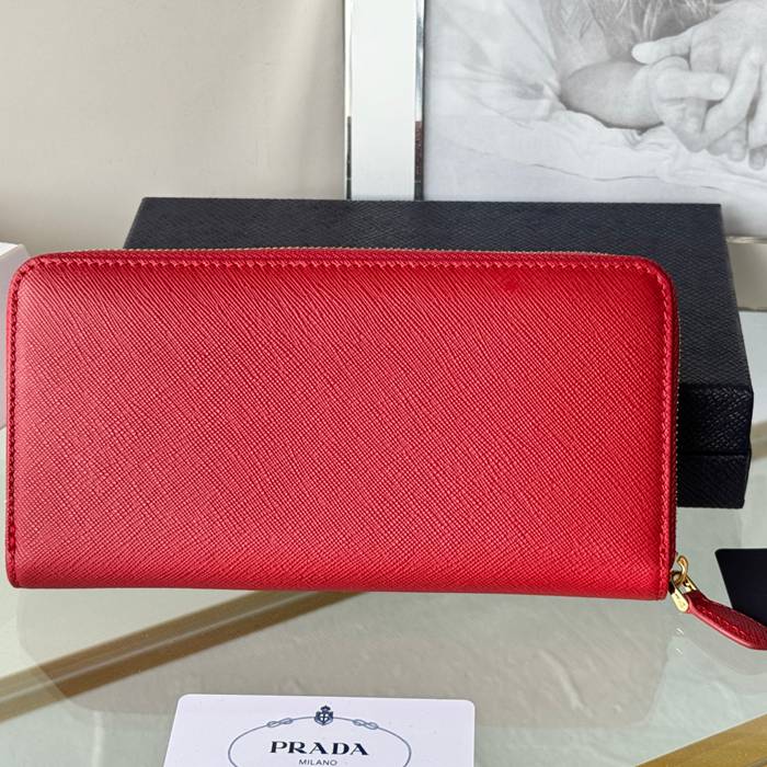 PRADA 1ML506 クラシックジッピー長財布 サフィアーノ十字紋 サイズ:19x12cm