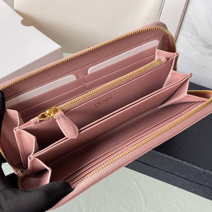 PRADA 1ML506 クラシックジッピー長財布 サフィアーノ十字紋 サイズ:19x12cm