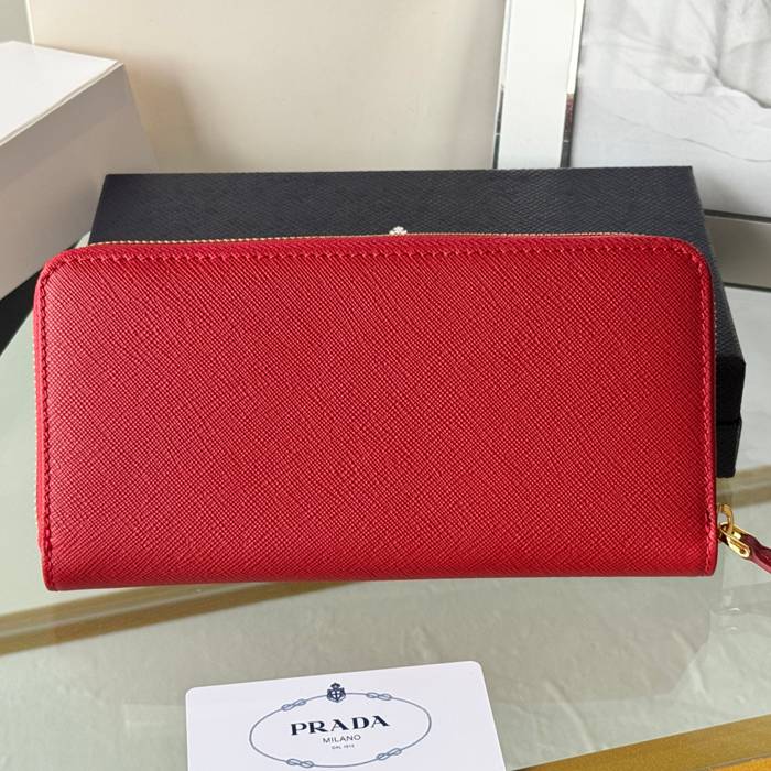 PRADA 1ML506 クラシックジッピー長財布 サフィアーノ十字紋 サイズ:19x12cm
