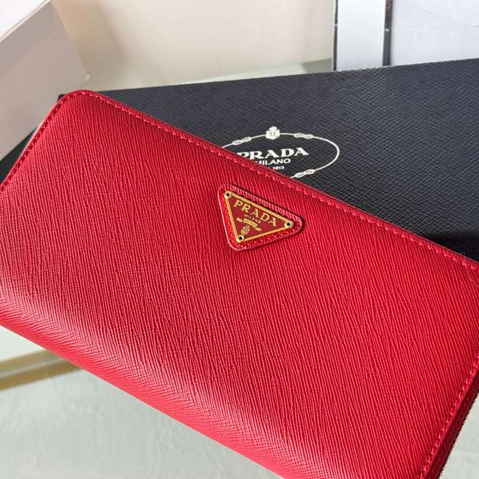 PRADA 1ML506 クラシックジッピー長財布 サフィアーノ十字紋 サイズ:19x12cm