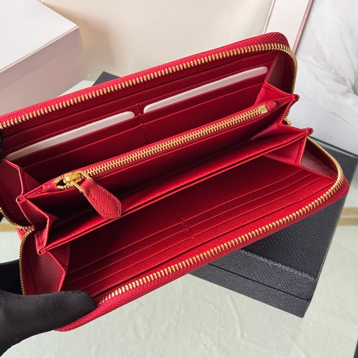 PRADA 1ML506 クラシックジッピー長財布 サフィアーノ十字紋 サイズ:19x12cm