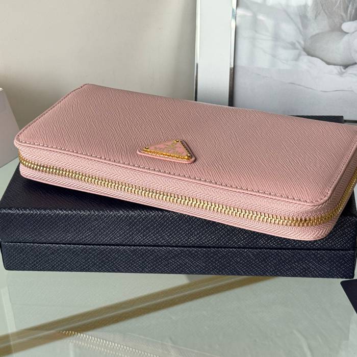 PRADA 1ML506 クラシックジッピー長財布 サフィアーノ十字紋 サイズ:19x12cm