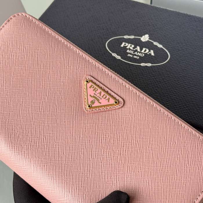PRADA 1ML506 クラシックジッピー長財布 サフィアーノ十字紋 サイズ:19x12cm
