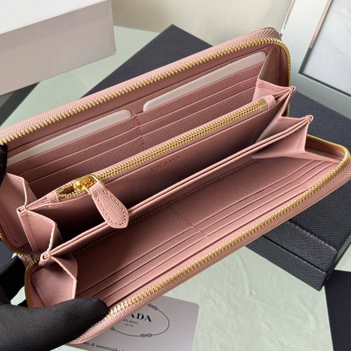 PRADA 1ML506 クラシックジッピー長財布 サフィアーノ十字紋 サイズ:19x12cm