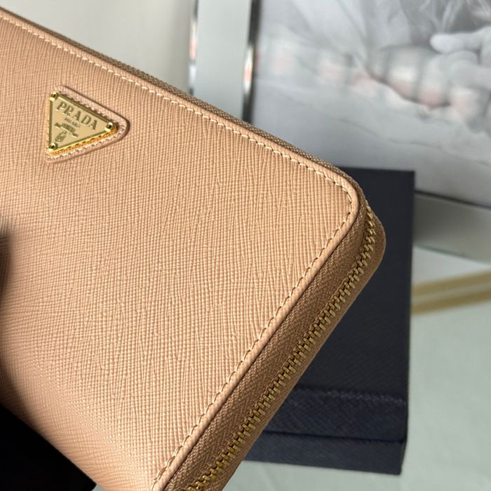 PRADA 1ML506 クラシックジッピー長財布 サフィアーノ十字紋 サイズ:19x12cm