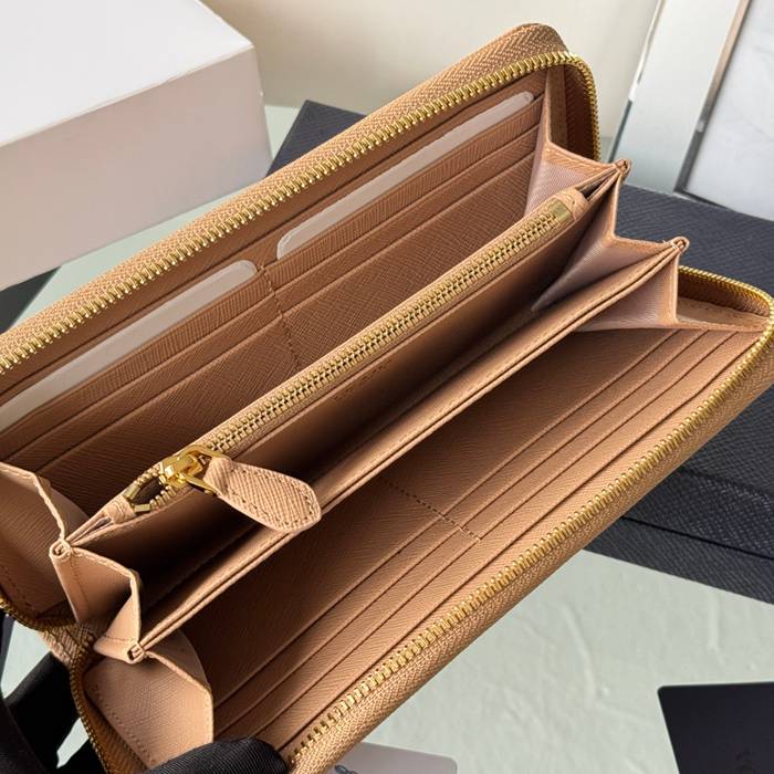 PRADA 1ML506 クラシックジッピー長財布 サフィアーノ十字紋 サイズ:19x12cm