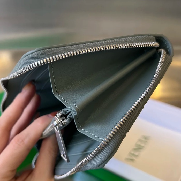 BOTTEGA VENETA BV 593217 メンズ編み財布 クラシック編み牛皮 19x10cm サイズ:19x10cm