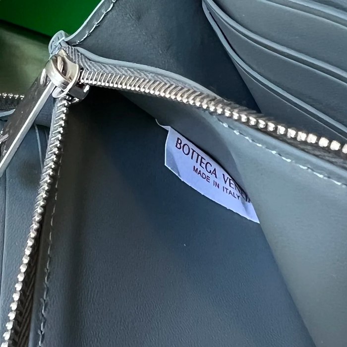 BOTTEGA VENETA BV 593217 メンズ編み財布 クラシック編み牛皮 19x10cm サイズ:19x10cm