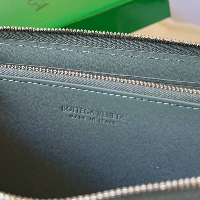 BOTTEGA VENETA BV 593217 メンズ編み財布 クラシック編み牛皮 19x10cm サイズ:19x10cm