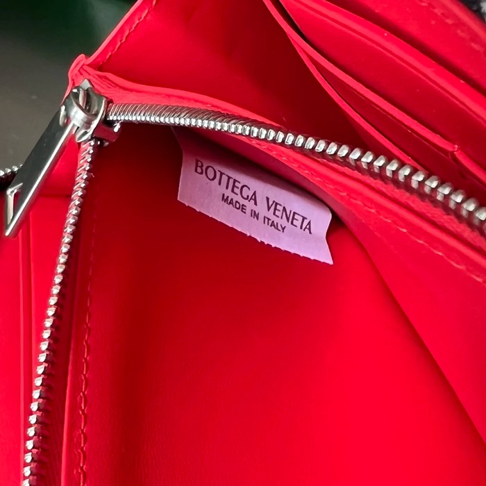 BOTTEGA VENETA BV 593217 メンズ編み財布 クラシック編み牛皮 19x10cm サイズ:19x10cm