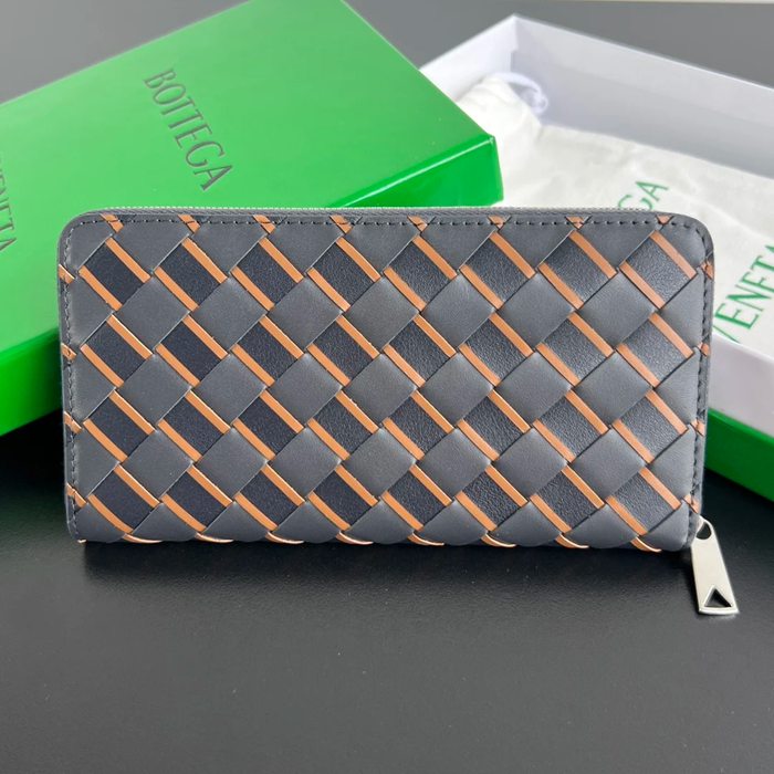 BOTTEGA VENETA BV 593217 メンズ編み財布 三色牛皮編み 19x10cm サイズ:19x10cm BOTTEGA VENETA BV 593217 メンズ編み財布 三色牛皮編み 19x10cm サイズ:19x10cm