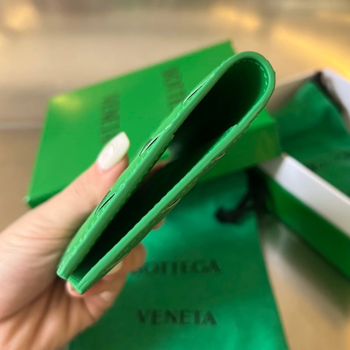 BOTTEGA VENETA BV 607482 新作パスポートケース 編み牛皮 13.3x9.5cm サイズ:13.3x9.5cm