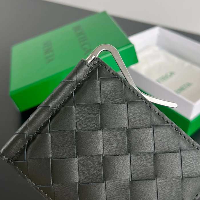 BOTTEGA VENETA BV 592626 新作マネークリップ 編み牛皮 11.5x9x0.5cm サイズ:11.5x9x0.5cm
