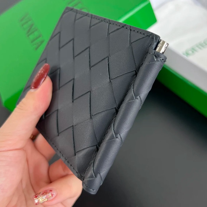 BOTTEGA VENETA BV 592626 新作マネークリップ 編み牛皮 11.5x9x0.5cm サイズ:11.5x9x0.5cm