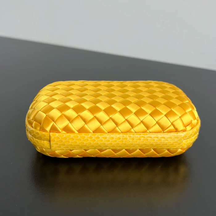 BOTTEGA VENETA BV 8651 ノット イブニングバッグ シルク編み蛇皮トリム 16x10cm サイズ:16x10cm
