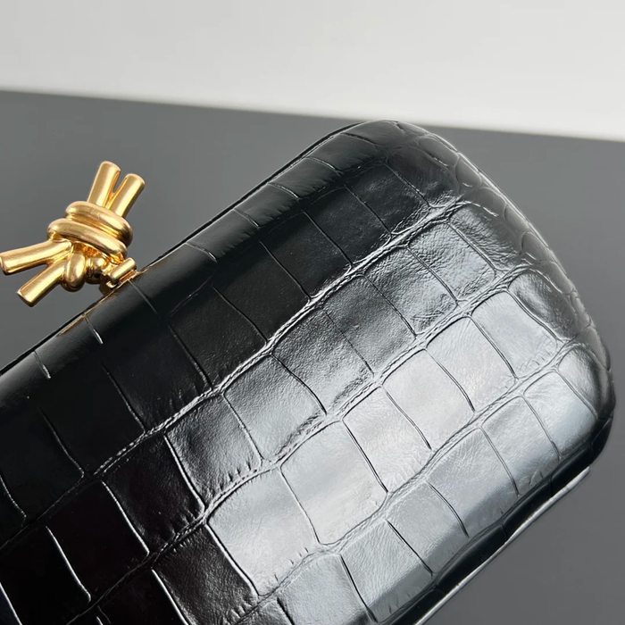 BOTTEGA VENETA BV 737025 ノット イブニングバッグ ワニ革 19x11.5cm サイズ:19x11.5cm