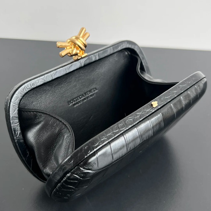 BOTTEGA VENETA BV 737025 ノット イブニングバッグ ワニ革 19x11.5cm サイズ:19x11.5cm