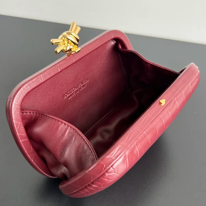 BOTTEGA VENETA BV 737025 ノット イブニングバッグ ワニ革 19x11.5cm サイズ:19x11.5cm