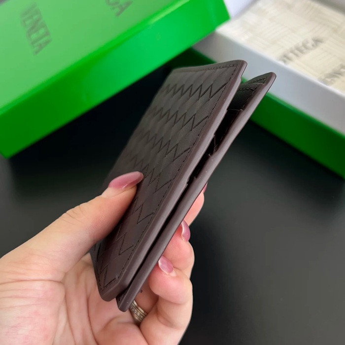 BOTTEGA VENETA BV 796966 ピッコロ 二つ折り財布 細編み小牛皮 9.5x11x0.5cm サイズ:9.5x11x0.5cm